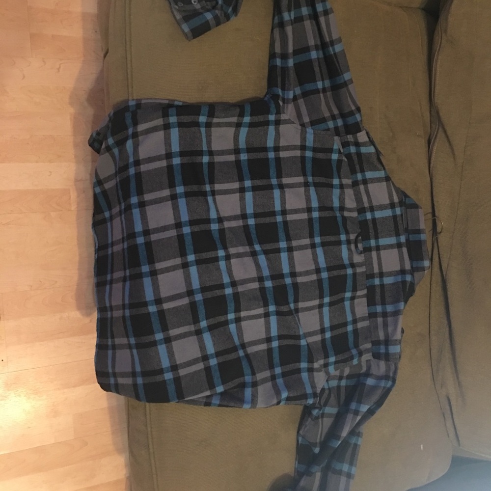 Blue black flannel 2XL
